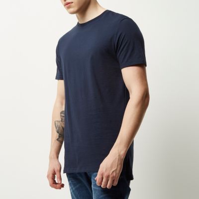 Navy longline t-shirt